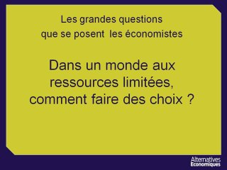 1ere eco chap 1.1 Dans un monde aux ressources limitées, comment faire des choix? -extrait