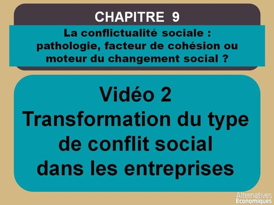 Term chap 9 Transformation du type de conflit s...