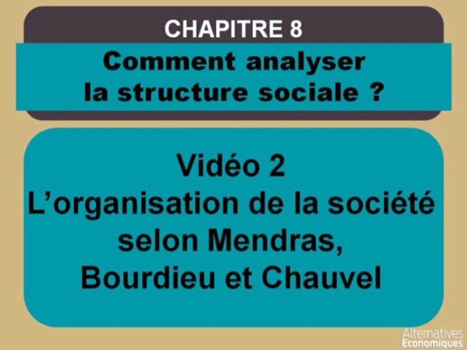 Term chap 6 L'organisation de la société selon Mendras, Bourdieu et Chauvel (2)