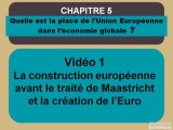 Term chap 4 La construction européenne AVANT le traité de Maastricht et la création de l'Euro (1)