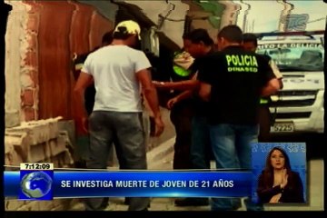 Joven de 21 años fue encontrado muerto en su habitación