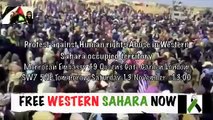 Protest against Human rights violation in Western Sahara