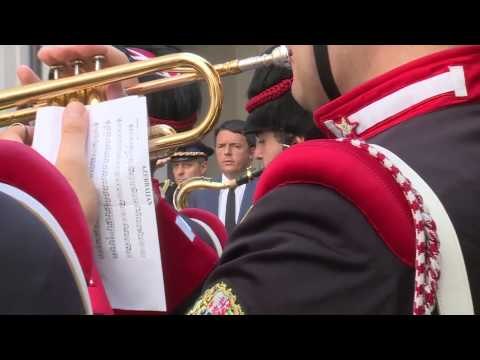 Roma - Renzi riceve il Presidente della Repubblica dell’Azerbaijan (09.07.15)