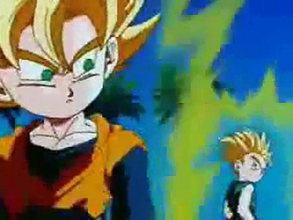 La fusion de trunks y goten en super sayayin