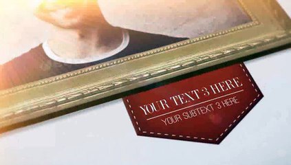 Falling Golden Frames Ae Template