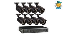 Q-See QT5682-8E3-1 8-Channel 960H Security Surveillance System with 8 High-Resolution 960H/700TVL Cameras and 1 TB Hard Drive (Black)