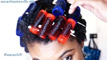 Short Natural Hair roller set (TWA Roller Set)