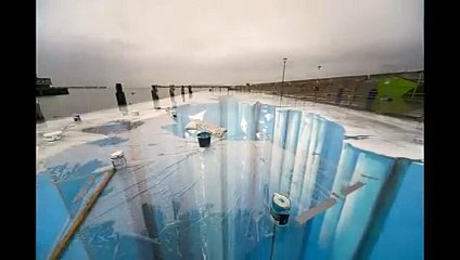 The Crevasse - Making of 3D Street Art. So amazing