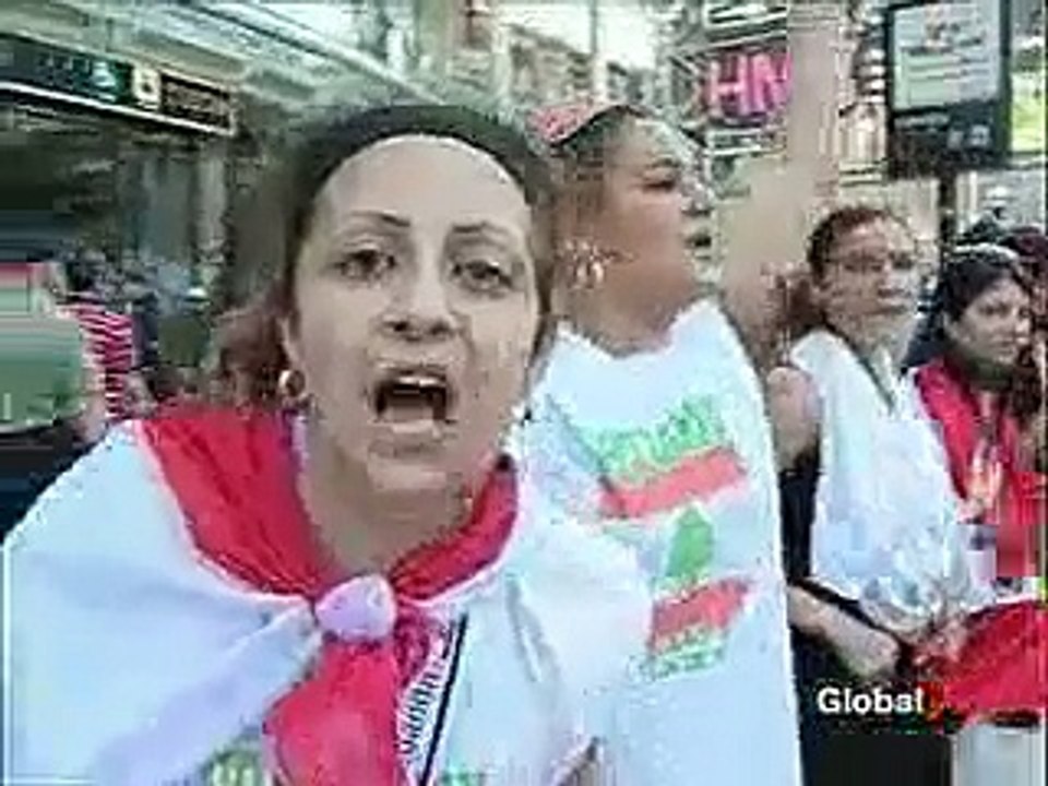 Lebanese Peace Protest in Toronto