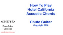 Hotel California Guitar Lesson - Acoustic Chords