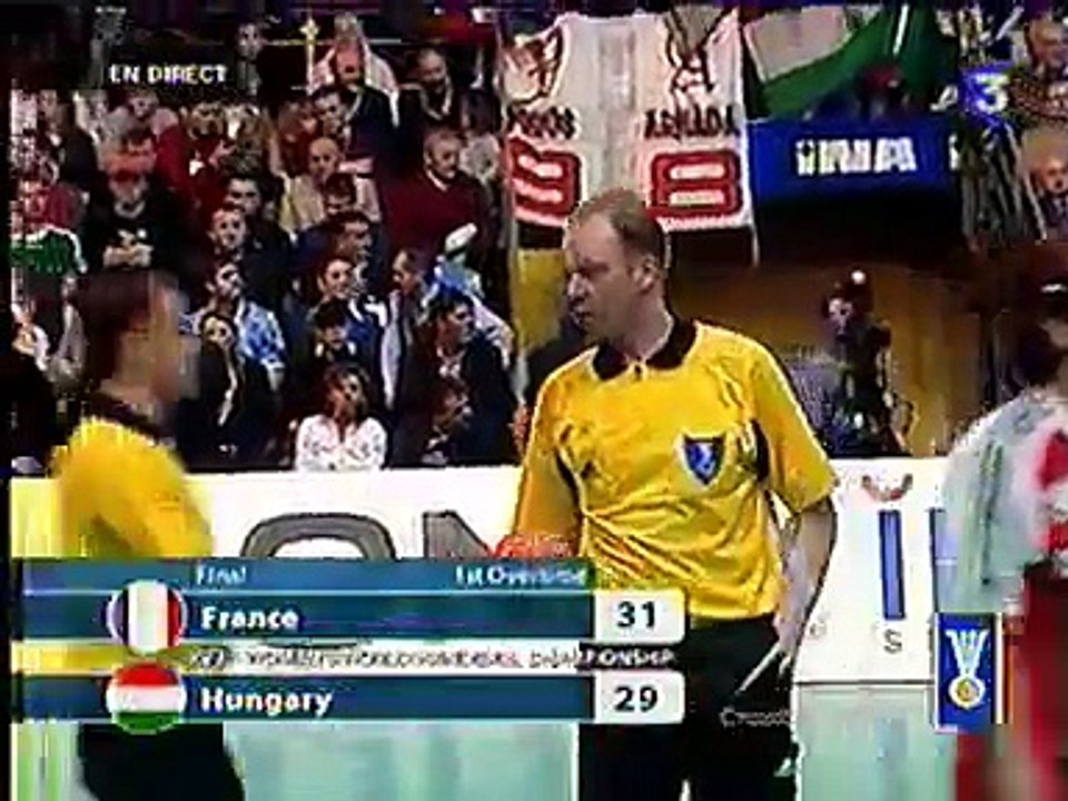 Finale Handball feminin France   Hongrie Championnat du monde 14 12 03 Prolongations + apres matc