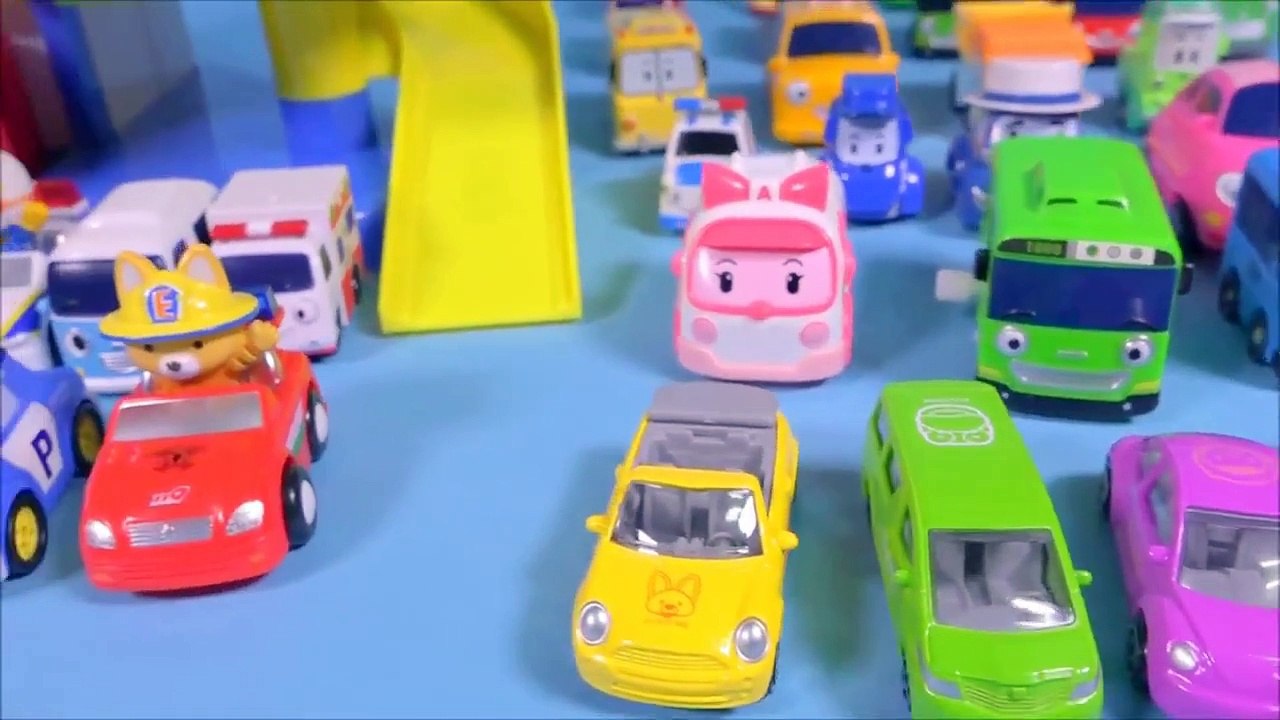 뽀로로 주차장 Pororo 타요 로보카폴리 장난감 Pororo Parking Tower Toy Robocar Poli Tayo the little bus