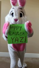 "FUNNY" The Easter Bunny wishes Yaz a Happy Easter!