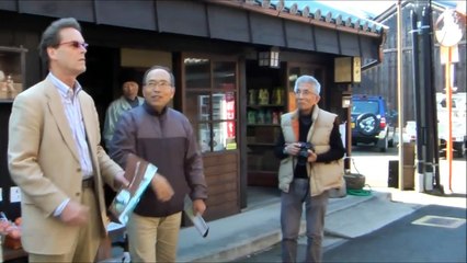 岩本正秀きりえ展2013.11／ジェフ・バーグランドさん訪問
