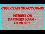 Interest on Partners Loan - Concept | Class XII Accounts CBSE