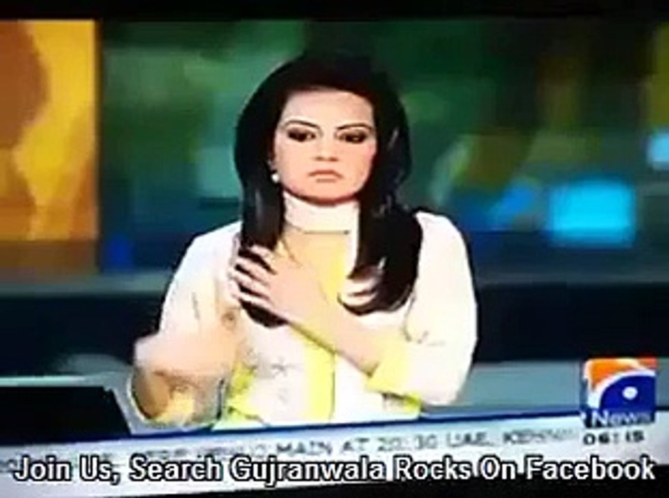 Geo News Caster Singing Song During Live News