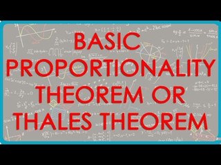 Examples on Basic Proportionality Theorem or Thales Theorem