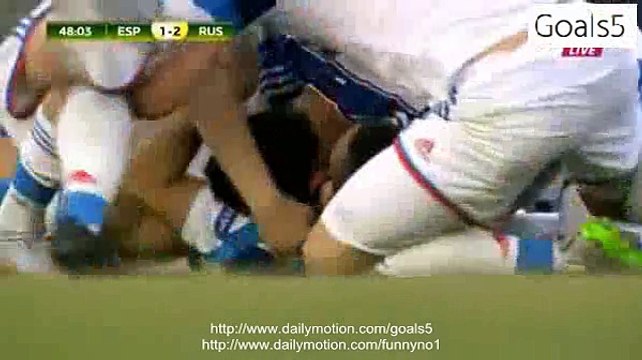Aleksei Gasilin Goal Spain 1 - 2 Russia Euro U19 10-7-2015