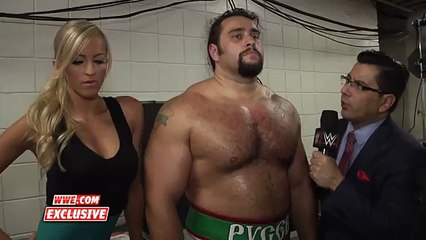 Rusev tests out his new boots SmackDown Fallout July 9 2015