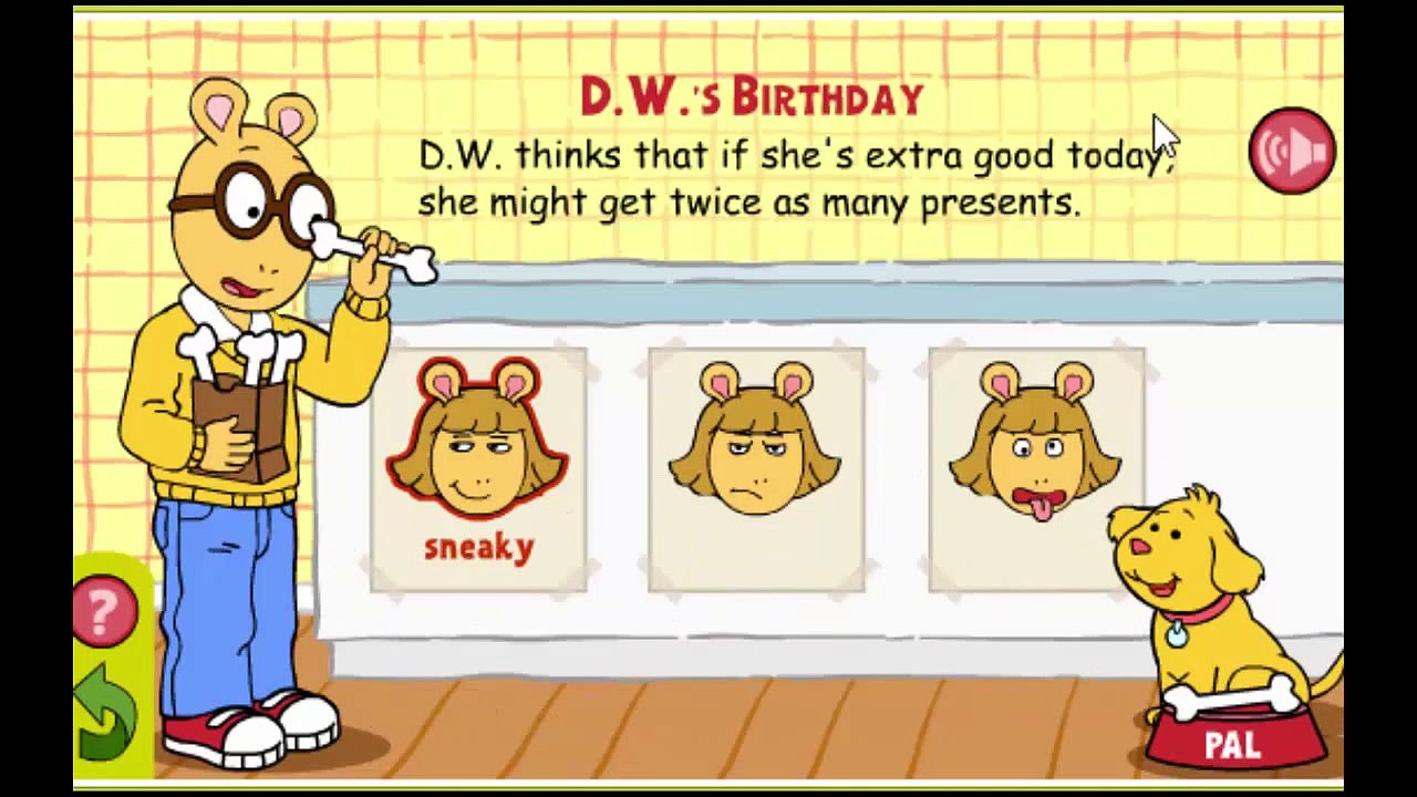Arthur About Face Cartoon Animation PBS Kids Game Play Walkthrough