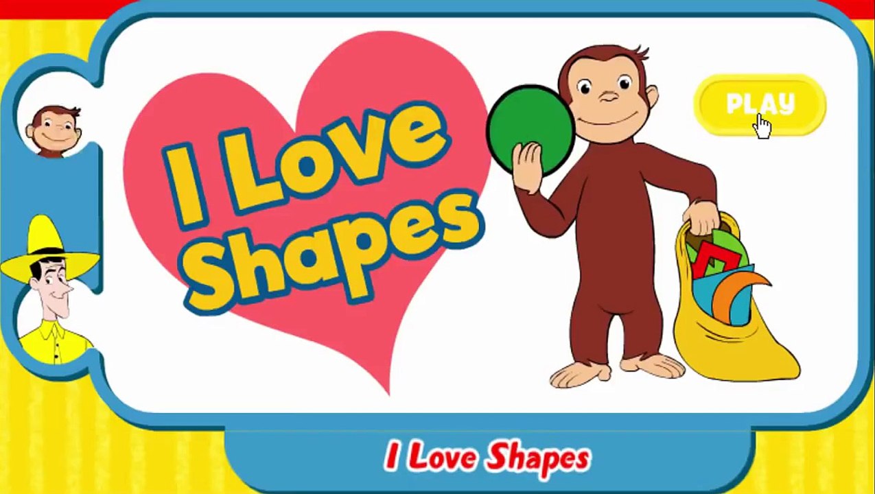 Curious George I Love Shapes Cartoon Animation...