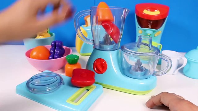 Cooking Playset Just Like Home Kitchen Appliance Set Toaster, Blender, Mixer & Coffee Machine