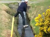 Funny Golfer in Trouble - Lundin Golf Club, Scotland
