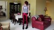 How I Style: American Apparel Disco Pants (Cranberry)