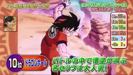 名セリフベス万人が選ぶアニメ＆ドラマ＆映画