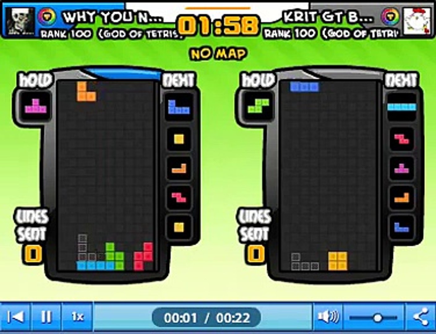 tetris battle 2p