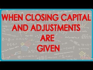 Computing interest on capital when closing capital and adjustments are given