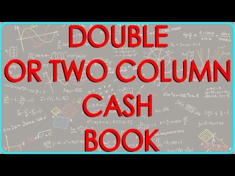 CA - CPT | DOUBLE OR TWO COLUMN CASH BOOK
