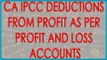 CA IPCC PGBP 15   Deductions from Profit as per Profit and Loss Accounts