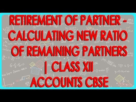 Retirement of Partner - Calculating New ratio of remaining partners | Class XII Accounts CBSE