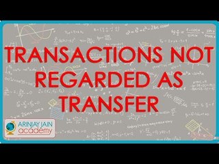 CA IPCC -Transactions not regarded as transfer - Conversion of sole proprietor or Firm into company