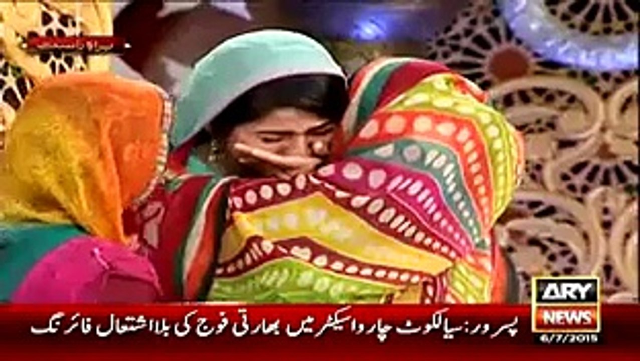 Sanam Baloch started crying during Ramzan transmission