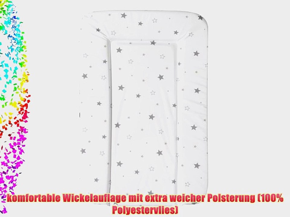 Schardt 136020000 1/679 Wickelauflage Sternchen abwischbare Folie 48 x 73 cm grau
