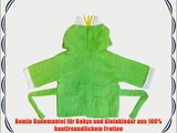 Bomio Baby Bademantel mit Kapuze aus hautfreundlichem Frottee Kleines Monster | One size