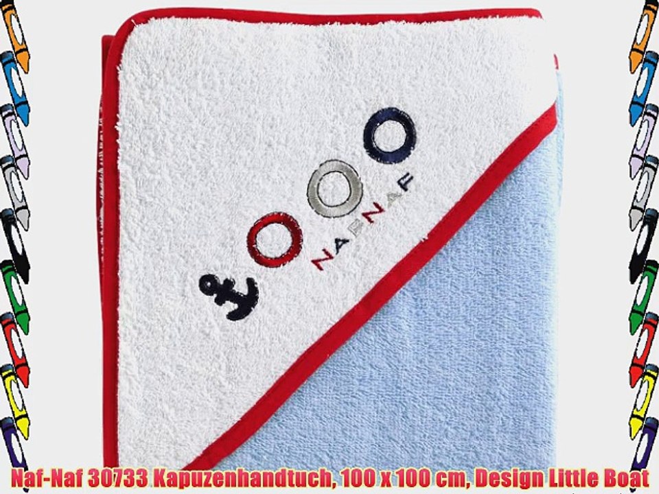 Naf-Naf 30733 Kapuzenhandtuch 100 x 100 cm Design Little Boat