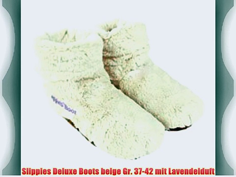 Slippies Deluxe Boots beige Gr. 37-42 mit Lavendelduft