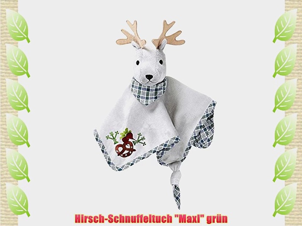 Hirsch-Schnuffeltuch Maxl gr?n