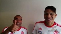Fora do jogo contra o Corinthians, Sheik e Guerrero convocam a torcida pra lotar o Maraca