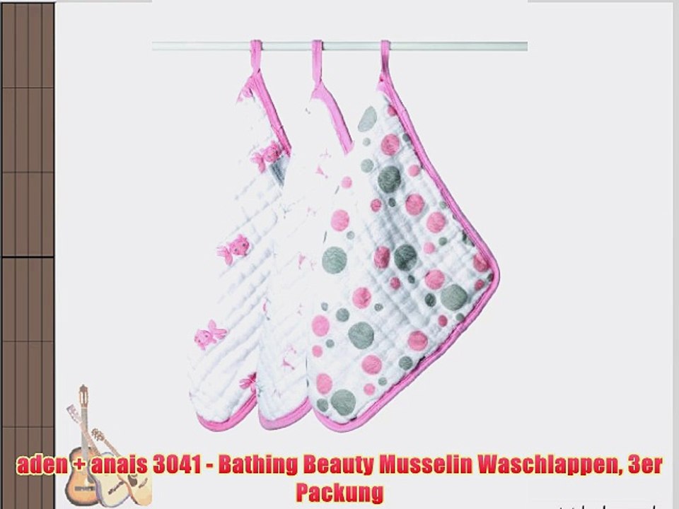 aden   anais 3041 - Bathing Beauty Musselin Waschlappen 3er Packung