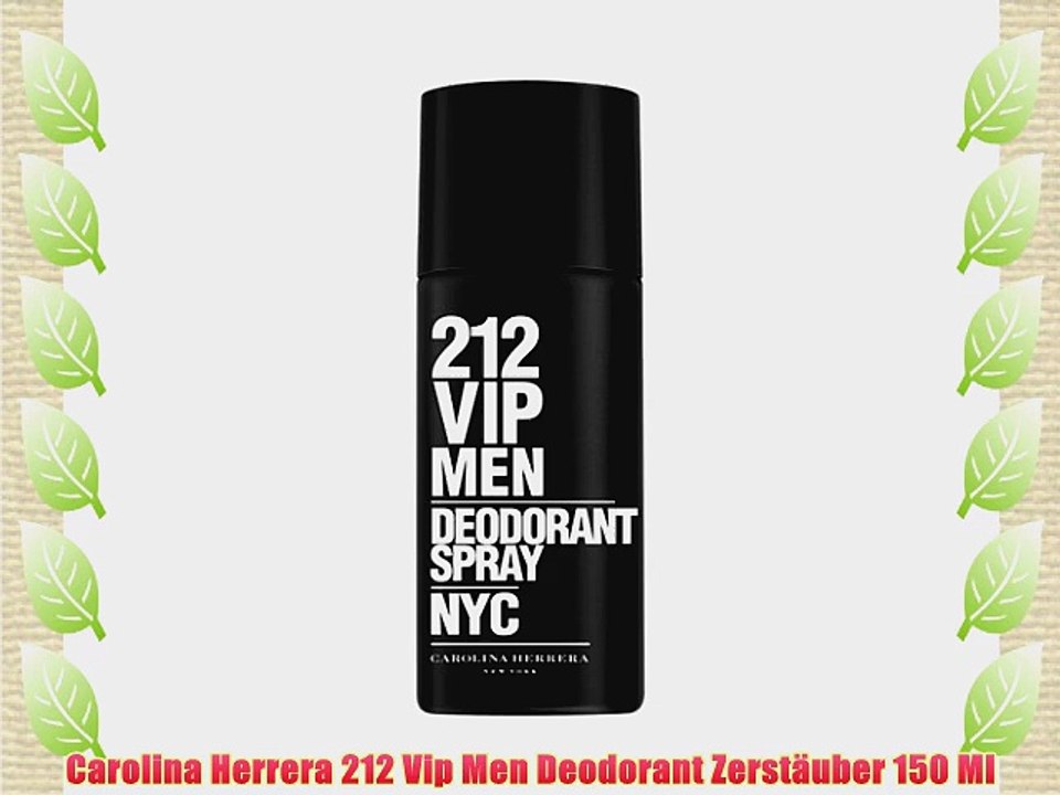 Carolina Herrera 212 Vip Men Deodorant Zerst?uber 150 Ml