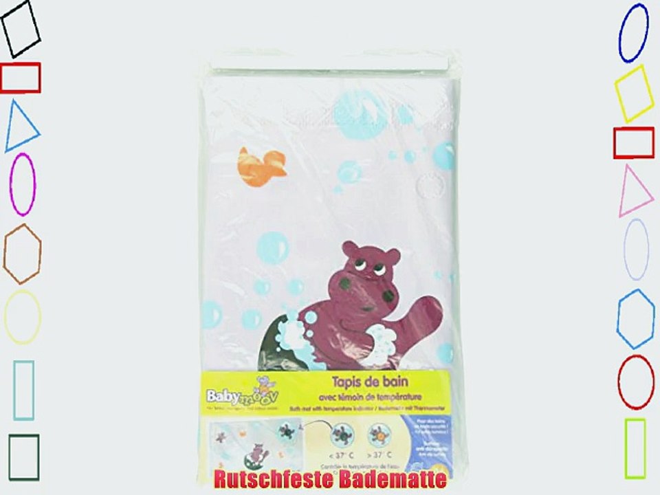 Babymoov- A020200 - Badematte mit Thermometer Hippo
