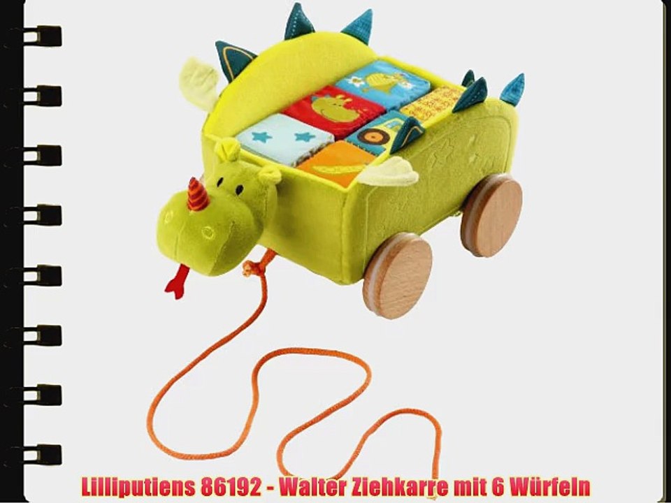 Lilliputiens 86192 - Walter Ziehkarre mit 6 W?rfeln