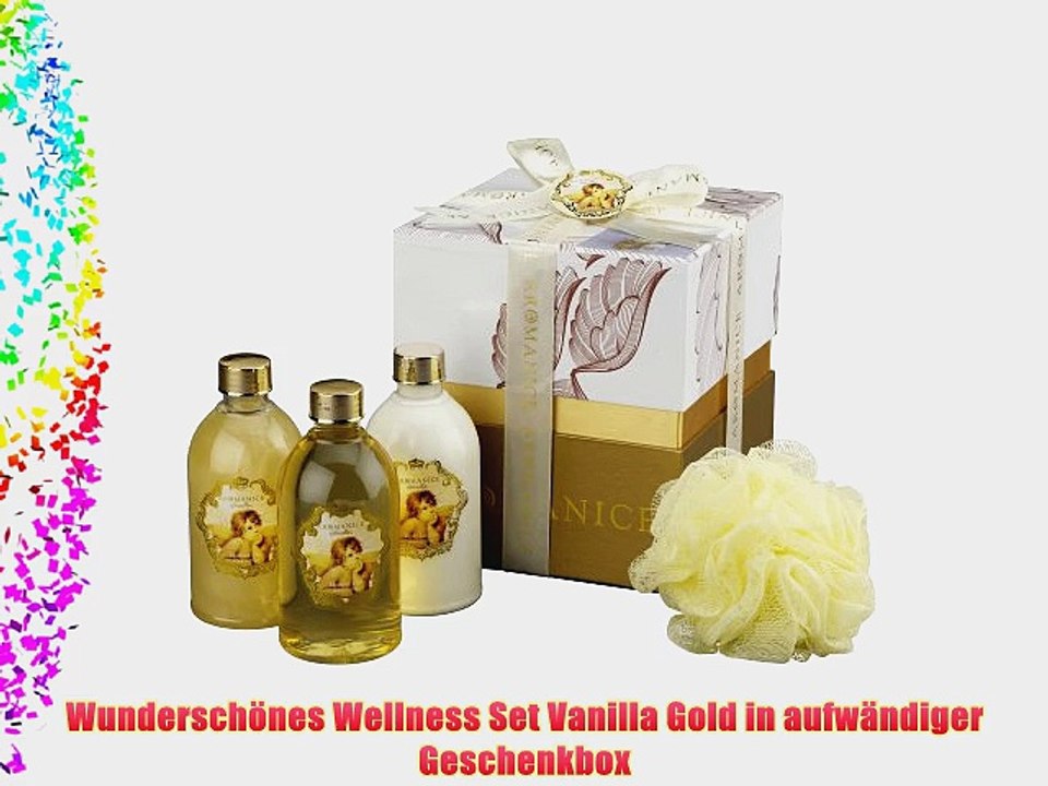 Wundersch?nes Wellness Set Vanilla Gold in aufw?ndiger Geschenkbox