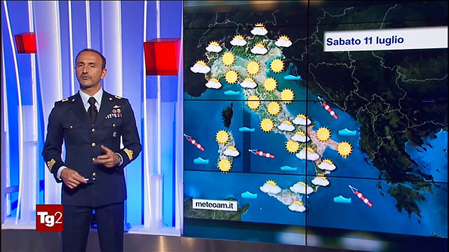 Video meteo + tg 2 titoli ore 18.15 del 10\/07\/15