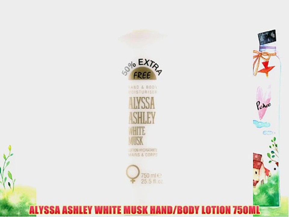 ALYSSA ASHLEY WHITE MUSK HAND/BODY LOTION 750ML