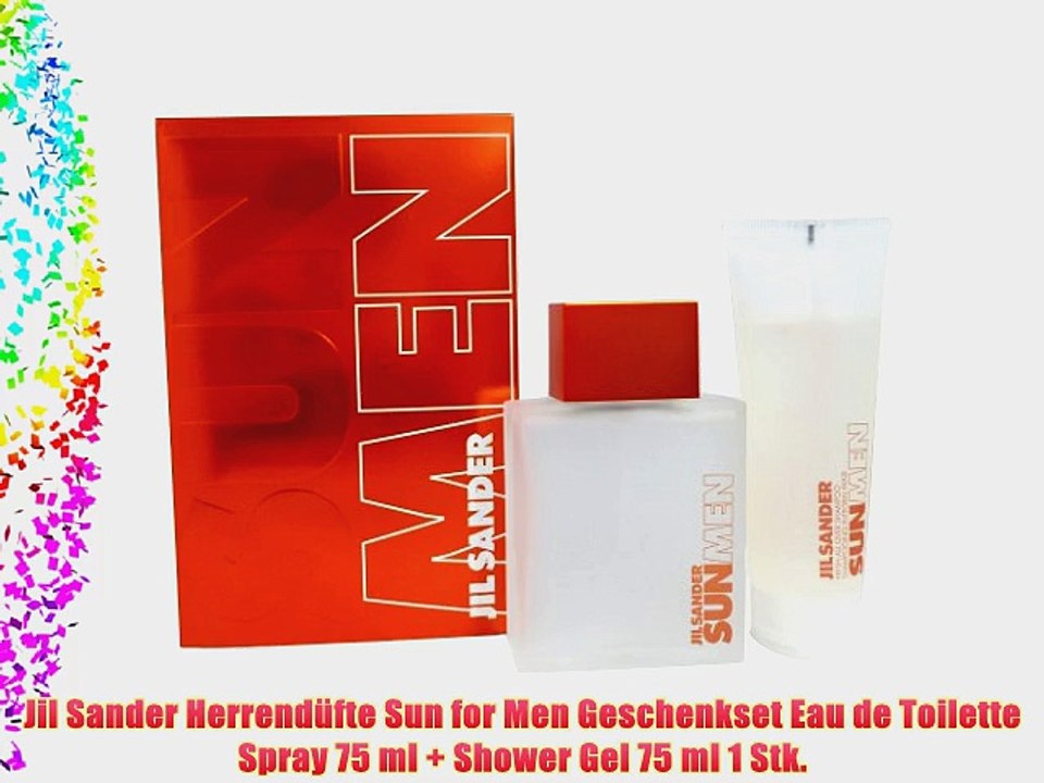Jil Sander Herrend?fte Sun for Men Geschenkset Eau de Toilette Spray 75 ml   Shower Gel 75